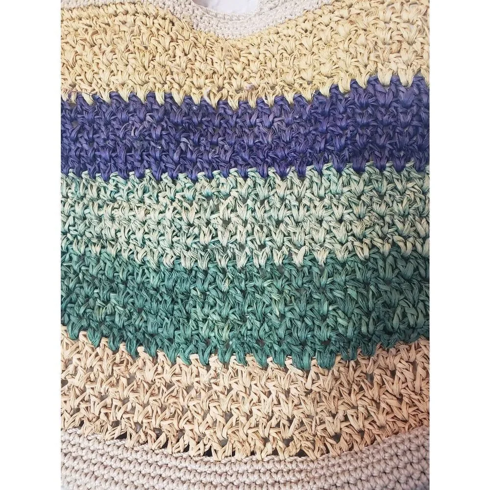 THE SAK Crochet Multi-Color Hobo Shoulder Bag